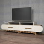 Hanah Home Soporte para TV Flora - Nogal, Crema